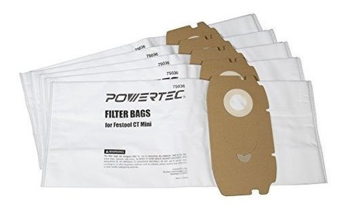 Powertec 75036 Selfcleaning Bolsa De Filtro Para Festool Ct