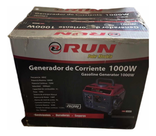 Generador Corriente Run 1000w Nueva