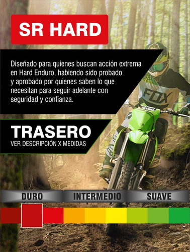 Cubierta Rinaldi 110/100-18 Sr Hard Trasera