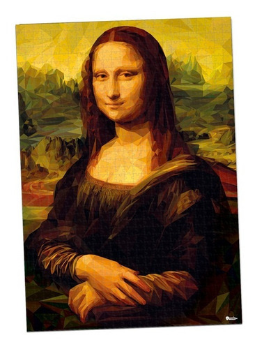 Rompecabezas 1000 Piezas Mona Lisa Leonardo Da Vinci Ronda