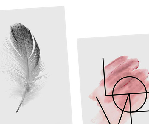 2 Conjunto De 6 Obras De Arte Para Decoración De 2 Piezas