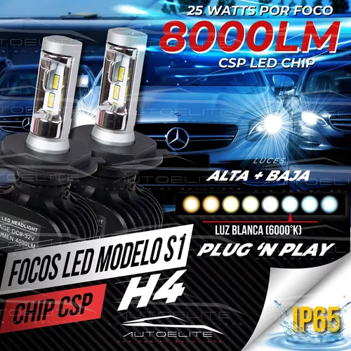 2 Focos Led S1 Csp Lumileds 8000 Lumens Luz Blanca