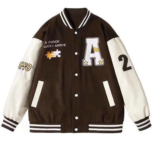 Chaqueta De Hip-hop Callejero Con Uniforme De Béisbol Para H