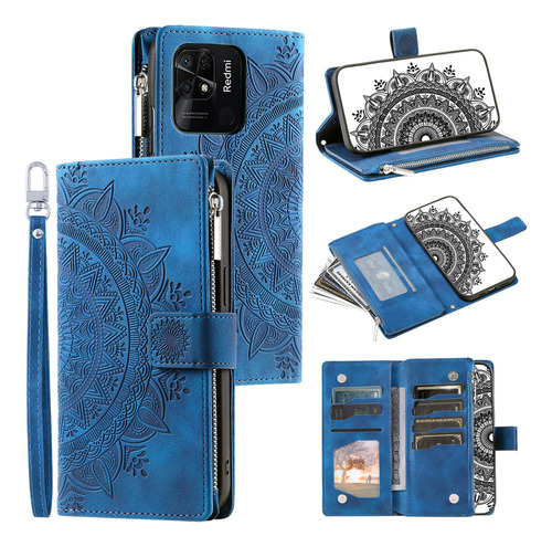 Funda De Cuero Con Ranura Para Tarjetas Lanyard Wallet Para