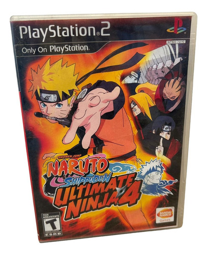 Naruto Shippuden Ultimate Ninja 4 Capa+pôster+disco Ps2