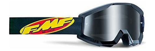 Antiparras Fmf Powercore Goggle Core Black - Lente Plateada 