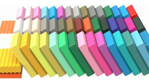 50 Colores Arcillapolimerica Modelar Diy Juguetes Accesorio