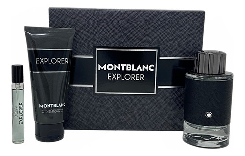 Mont Blanc Explorer Set De 3 Pz Con Miniatura Para Hombre