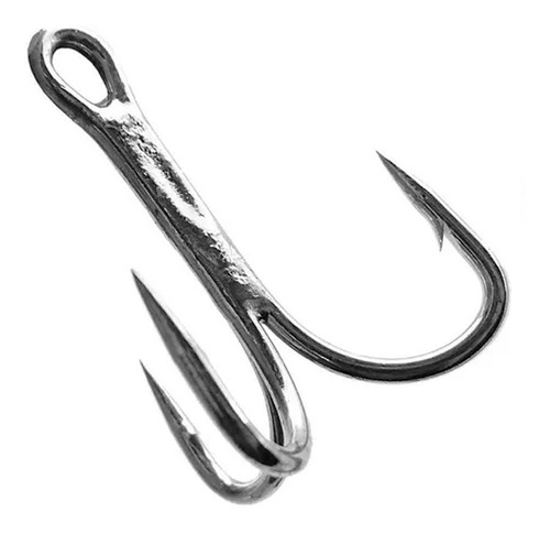 Anzol Pesca Triplo Garatéia Marine Sports Nº 5/0 - 10 Peças