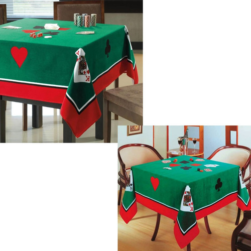 Toalha De Mesa Quadrada P/ Jogos Poker Truco Baralho Dohler