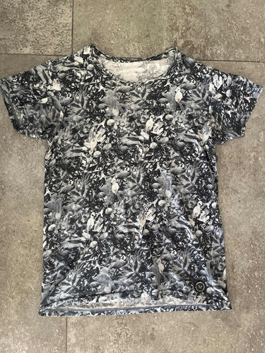 Remera Tascani Negra Con Gris Colorienta Talle S(small)