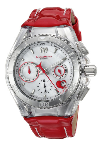 Reloj Mujer Technomarine Tm-115312 Cuarzo Pulso Rojo En