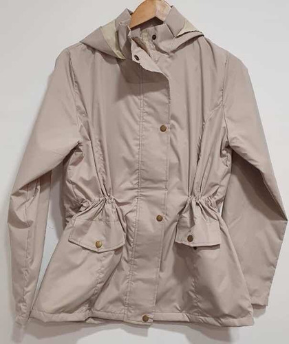 Campera Mujer Impermeable Rompeviento Capucha Talles Grandes