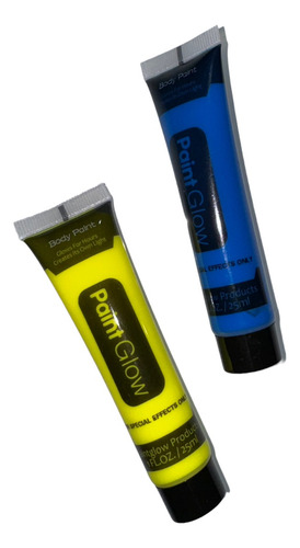 90 Tubo Pintura Neon Fluorescente Glow Luz Uv Maquillaje
