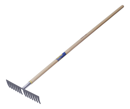 6 Pza Rastrillo Curvo Para Jardín Con Mango De Madera 60 , 1