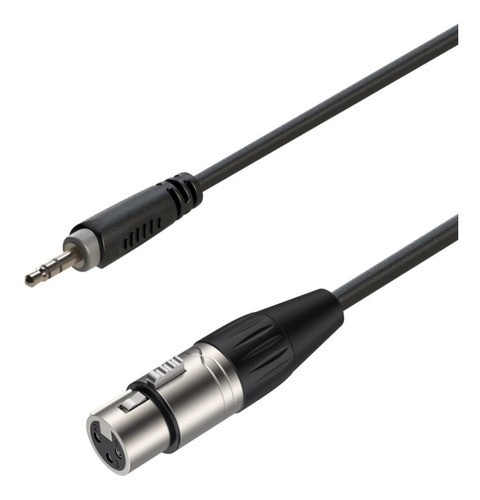 Cable De Audio Aux. 3.5mm Jack Esréreo A Xlr Hembra 6 Metros