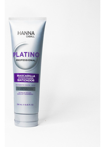 Shampoo O Tratamiento Platinum Hanna Caball 250 Ml Matizador