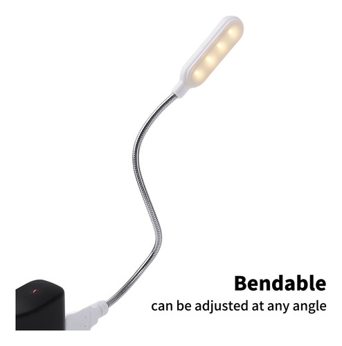 Luz Nocturna Usb, Lámpara Led De Lectura, Luces Nocturnas Pa