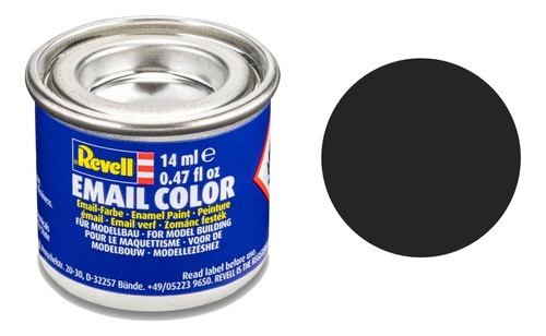 Pintura Revell Enamel Mate Color  321 06 Negro Alquitrán