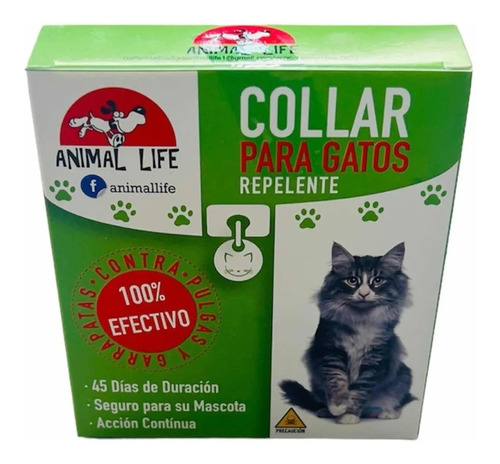 Collar Repelente Anti Pulgas Para Gatos Animal Life