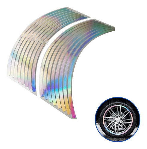 Motorcycle Wheel Hub Laser Sticker Reflective Sticker 12inch