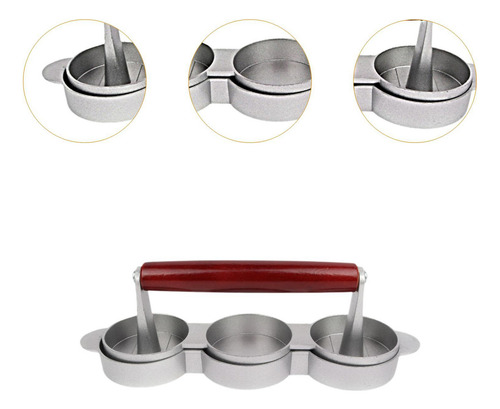 Burger Press Hamburger Patty Maker Burger Smasher Aleación