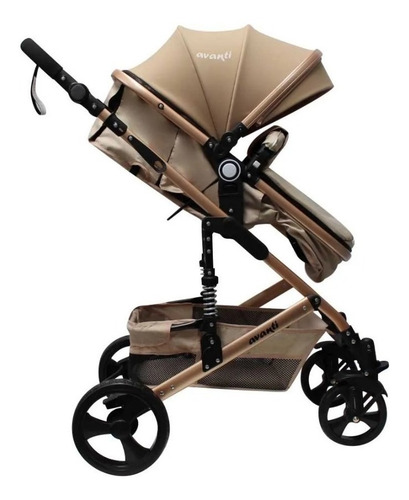 Imagen 6 de 10 de Cochecito Bebe Tatetí Reversible Convertible En Moises Beige