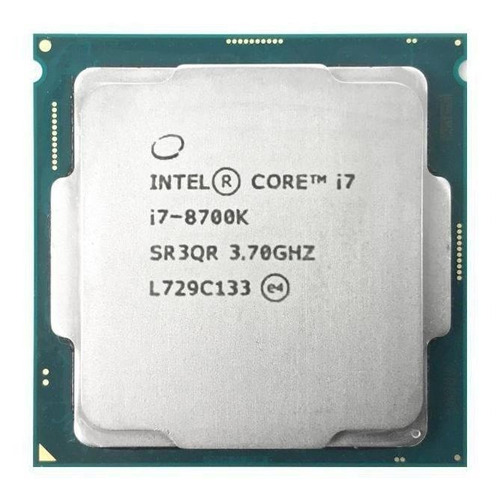 Procesador gamer Intel Core i7-8700K CM8068403358220  de 6 núcleos y  4.7GHz de frecuencia con gráfica integrada