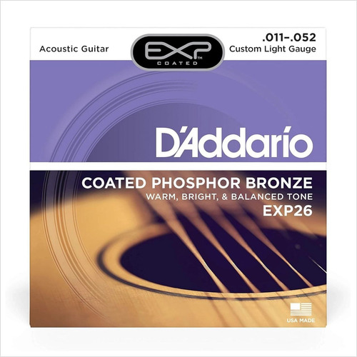 Cuerdas Para Guitarra Acustica Daddario 011 Bronce Fosforado