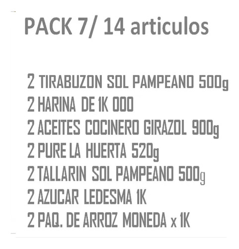 Fideo-aceite- 14uni.envíos Sin Cargo A Todo El Pais .