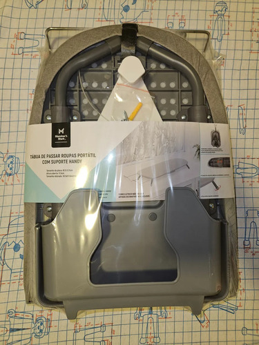 Mesa De Passar Portátil Handy Members Mark - Cinza Escuro Lisa