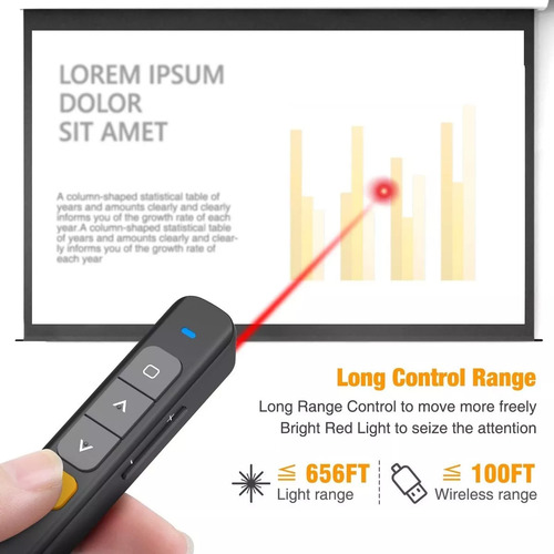Laser Point Passador Presentador Slide Usb Aulas En Línea