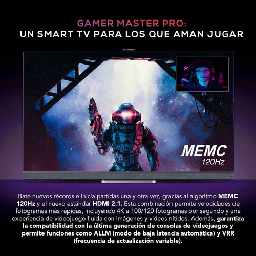 Imagen 6 de 7 de Tv Tcl 55 C825 Mini Led Qled C/barra De Sonido Y Cámara