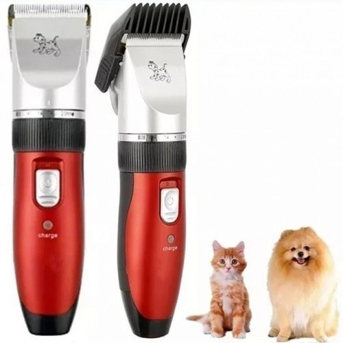 Aparelho Tosa Pet Sem Fio Bivolt Recarregável Cães E Gato Nz Cor Vermelho 110v/220v