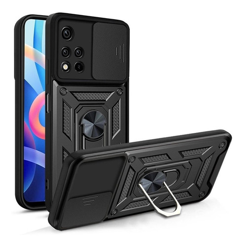 Funda Ríg C/anillo Y Tapa Para Xiaomi Redmi Note 11 Pro Plus