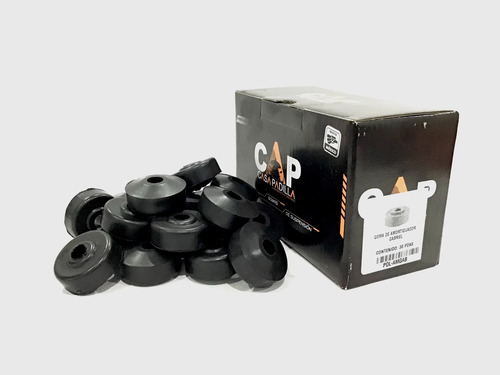 Goma De Amortiguador Gabriel Poliuretano Negro Caja Con 30pz