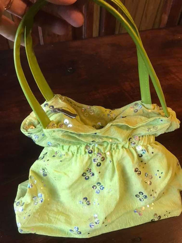 Cartera De Mano De Fiesta Tela Con Lentejuelas 