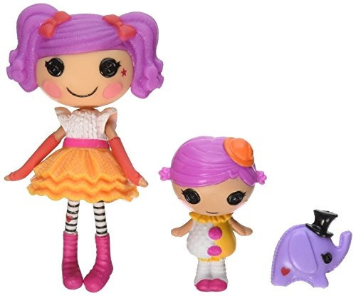 Muñeca Lalaloopsy Mini Littles, Peanut Big Top / Squirt Lil 