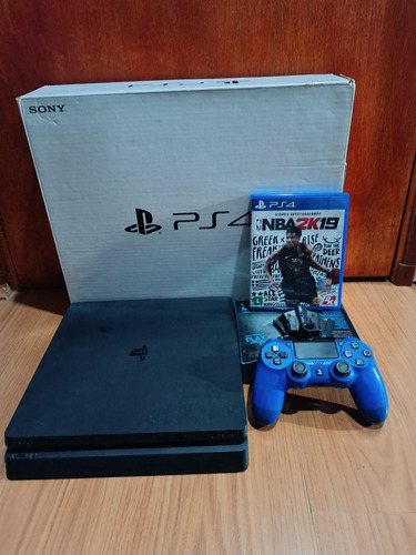 Ps4 Slim 500gb, Joystick Con Palancas Y Un Juego (nba 2k19)