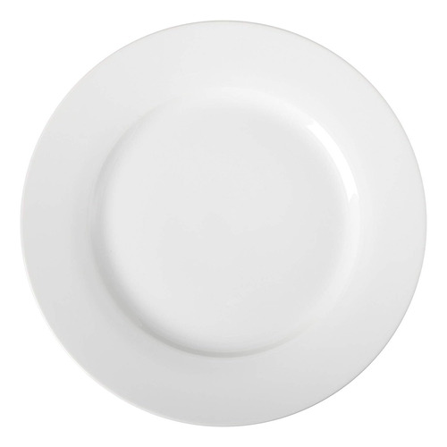 Basics - Juego De Platos Llanos De 6 Piezas, Color Blanco, 1