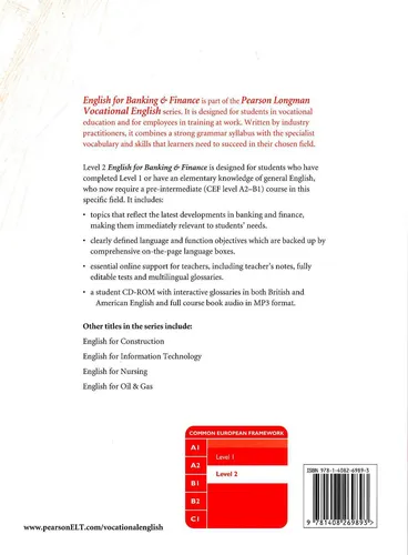 comprar English For Banking And Finance 2 - Coursebook + Cd-rom comprar English For Banking And Finance 2 - Coursebook + Cd-rom