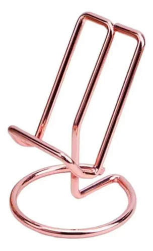 Soporte Metálico Para Teléfono Lazy, Oro Rosa
