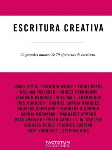 Escritura Creativa - 20 Grandes Autores & 70 Ejercicios De E