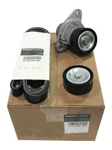 Imagen 1 de 5 de Kit Poli V Accesorios Renault Logan K4m K7m 1.6