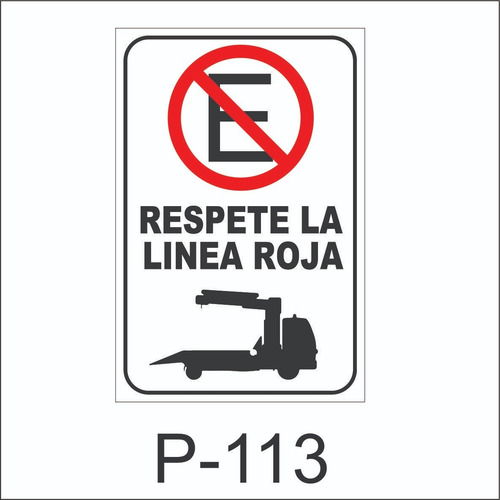 Imagen 4 de 7 de Cartel Señaletica Prohibido Estacionar Comercios