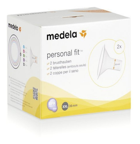 Medela Embudos Personalfit Talla Xxl Para Extractor De Leche