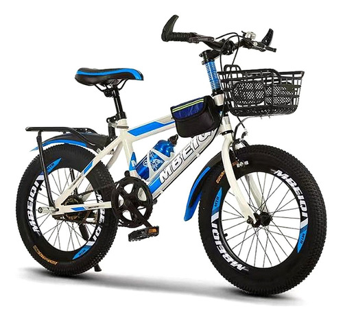 Bicicleta Deportiva De Montaña Infantil R-20 Con Accesorios Color Blanco Tamaño del cuadro 20