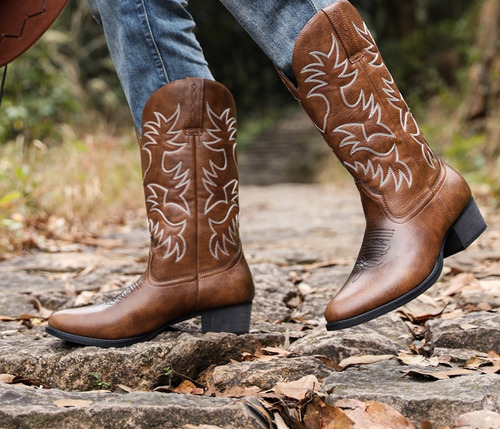 Botas Vaqueras Casual Hombre, Botas Vaqueras Western
