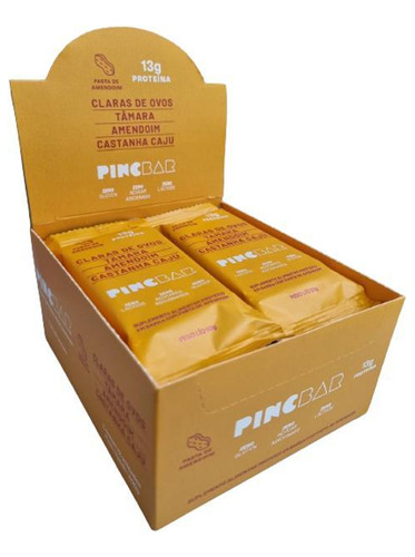 Barra Proteína Pasta Amendoim Sem Açúcar 50g Pincbar 12