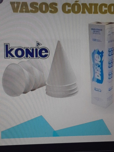 Vasos Conicos   Konie Caja De  15  X  150 Unds.